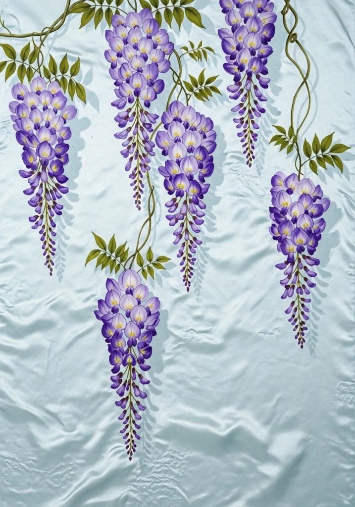 Hand Painted Silk Wallpaper