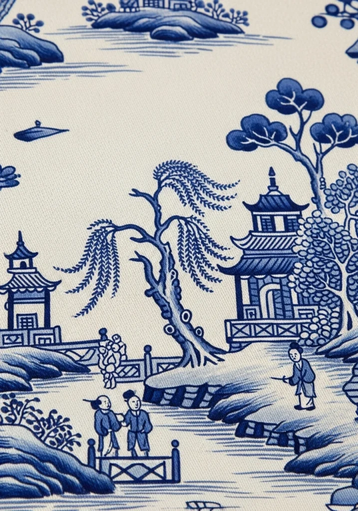 Hand Painted Silk Wallpaper