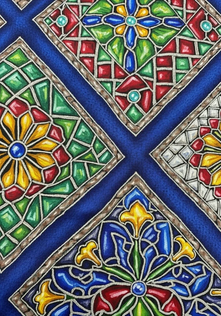 Hand Painted Silk Wallpaper