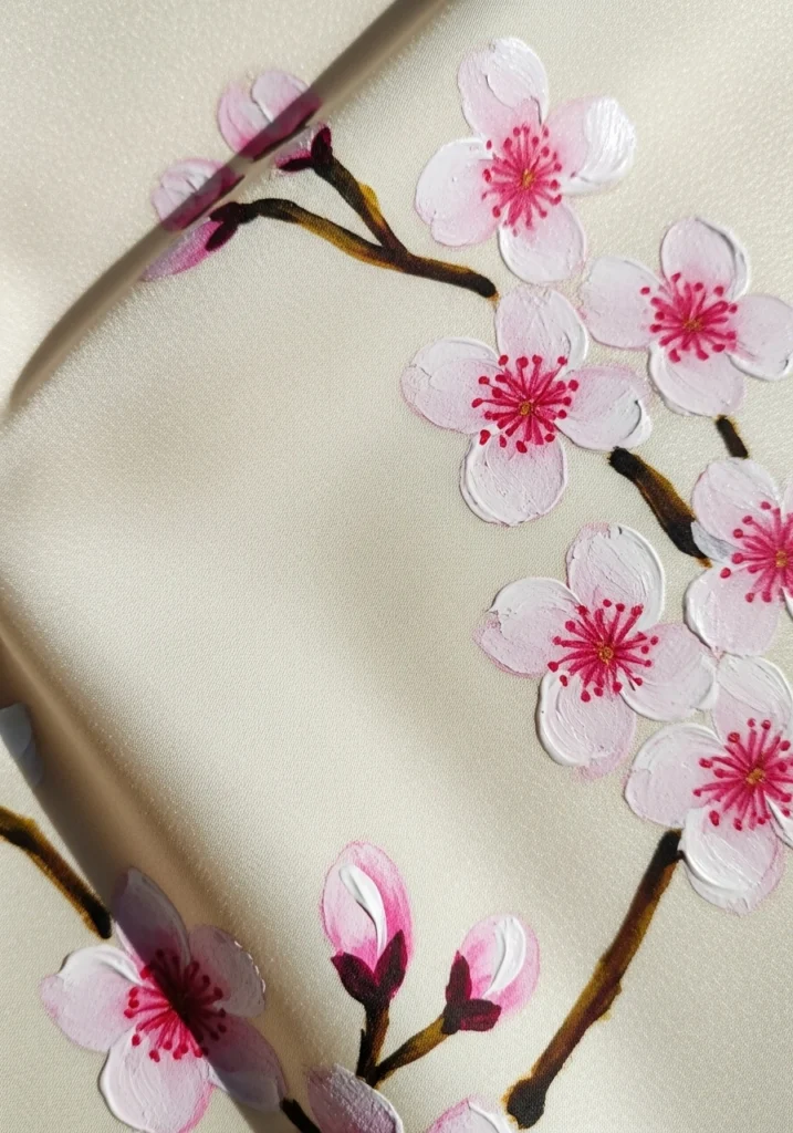 Hand Painted Silk Wallpaper